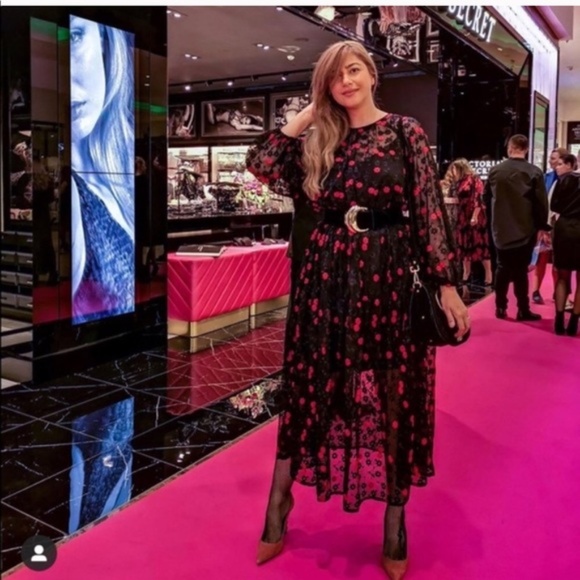 🌹NWT Zara Oversized Dress W Floral Embroidery🌹 - Picture 8 of 16